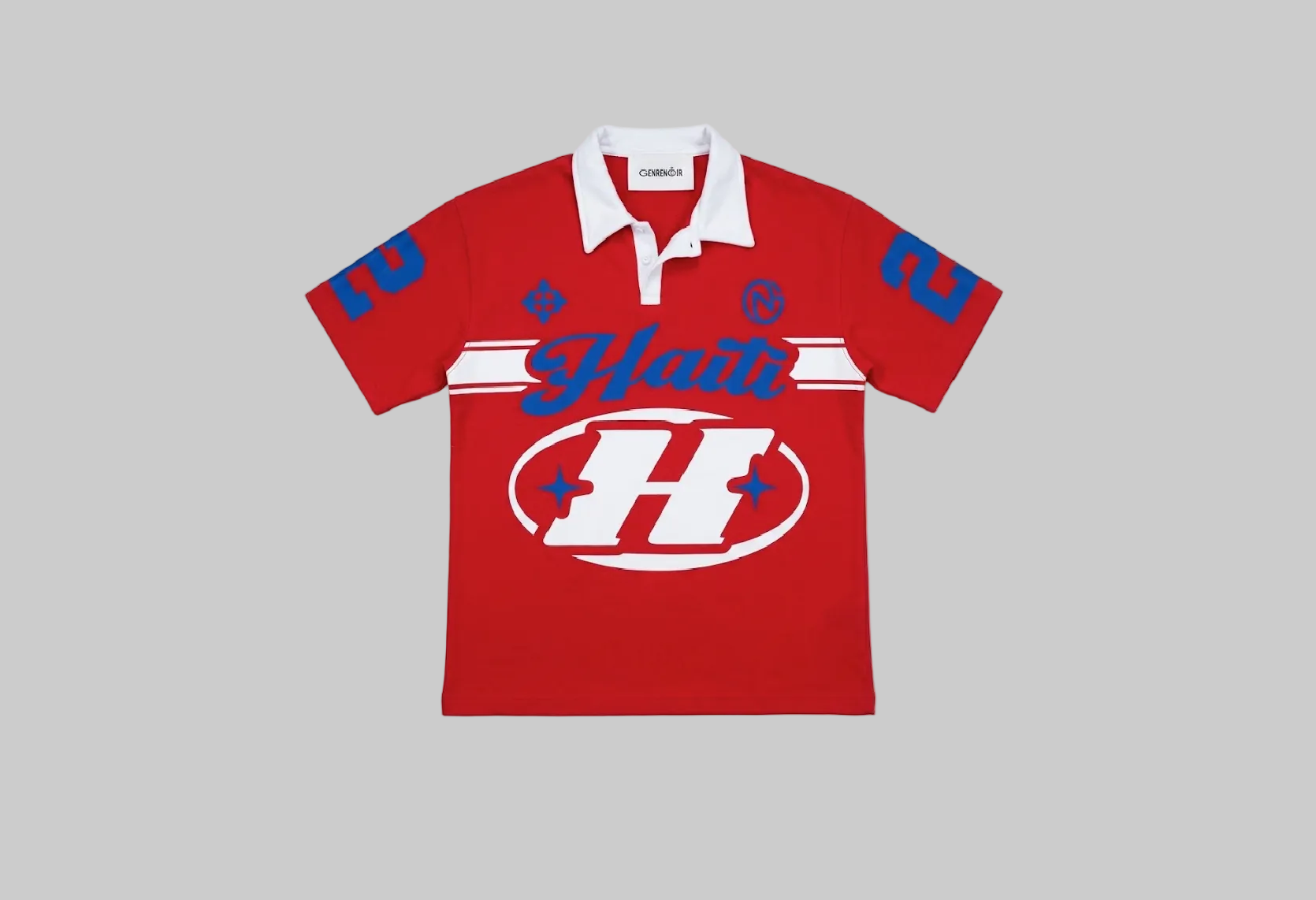 Red Jersey Polo Shirt