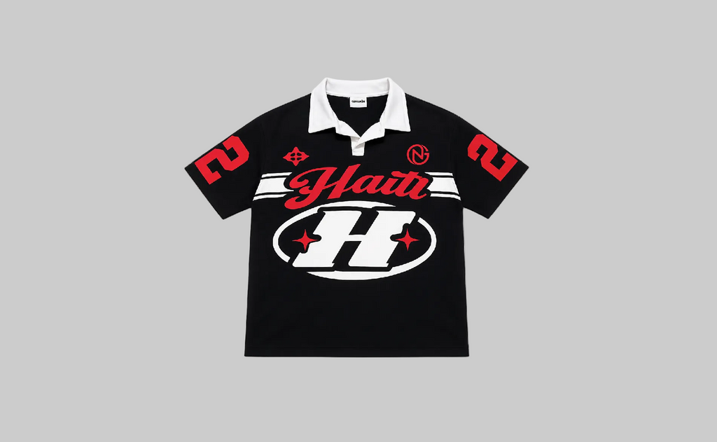 Black Jersey Polo Shirt