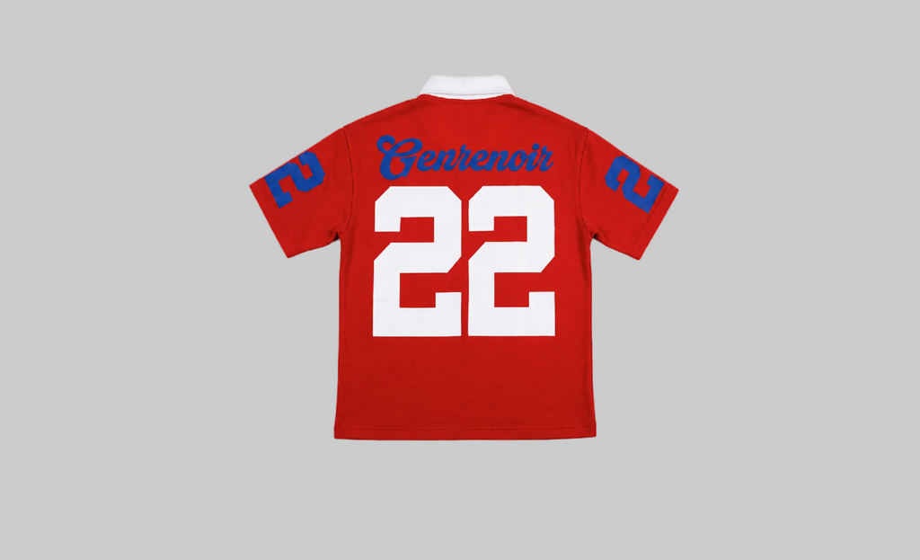 Red Jersey Polo Shirt